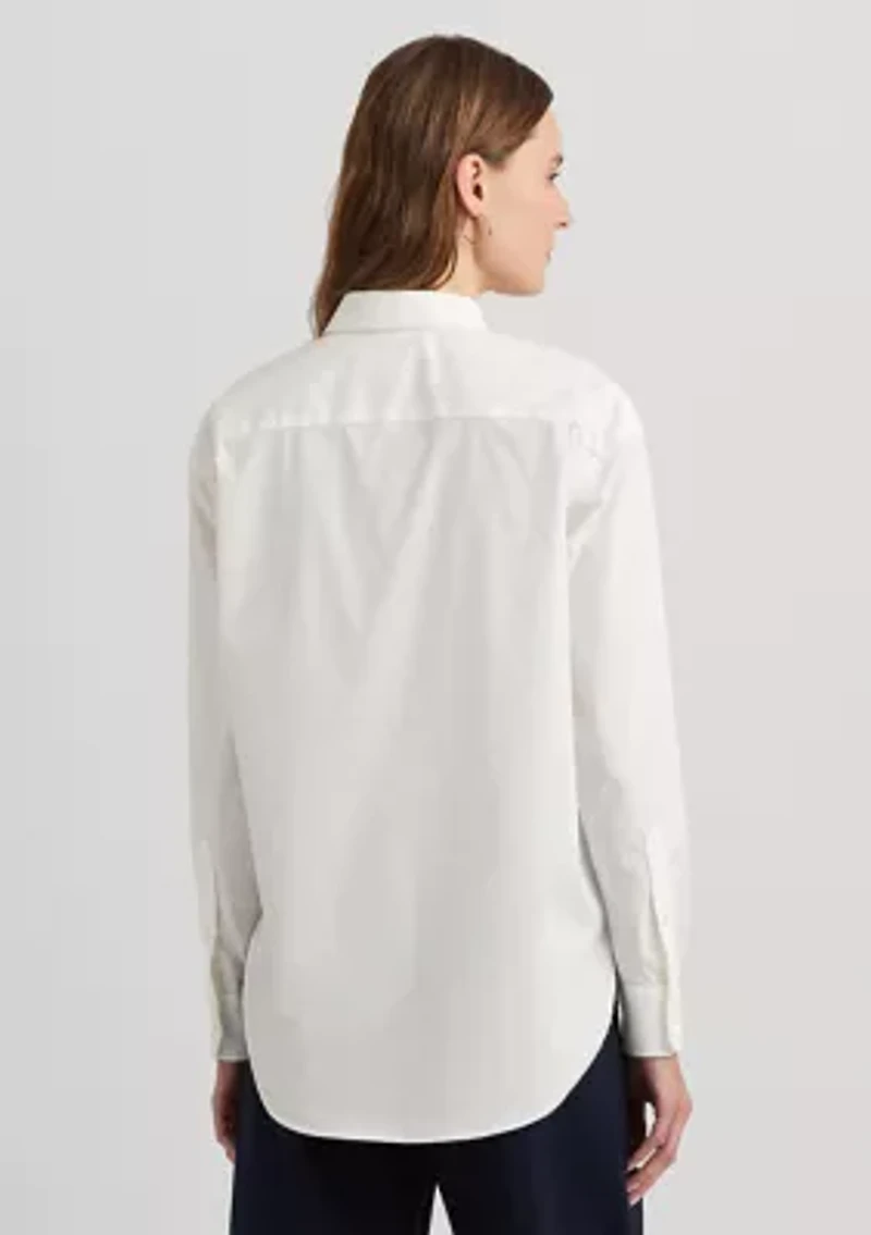 Relaxed Fit Stretch Cotton Shirt