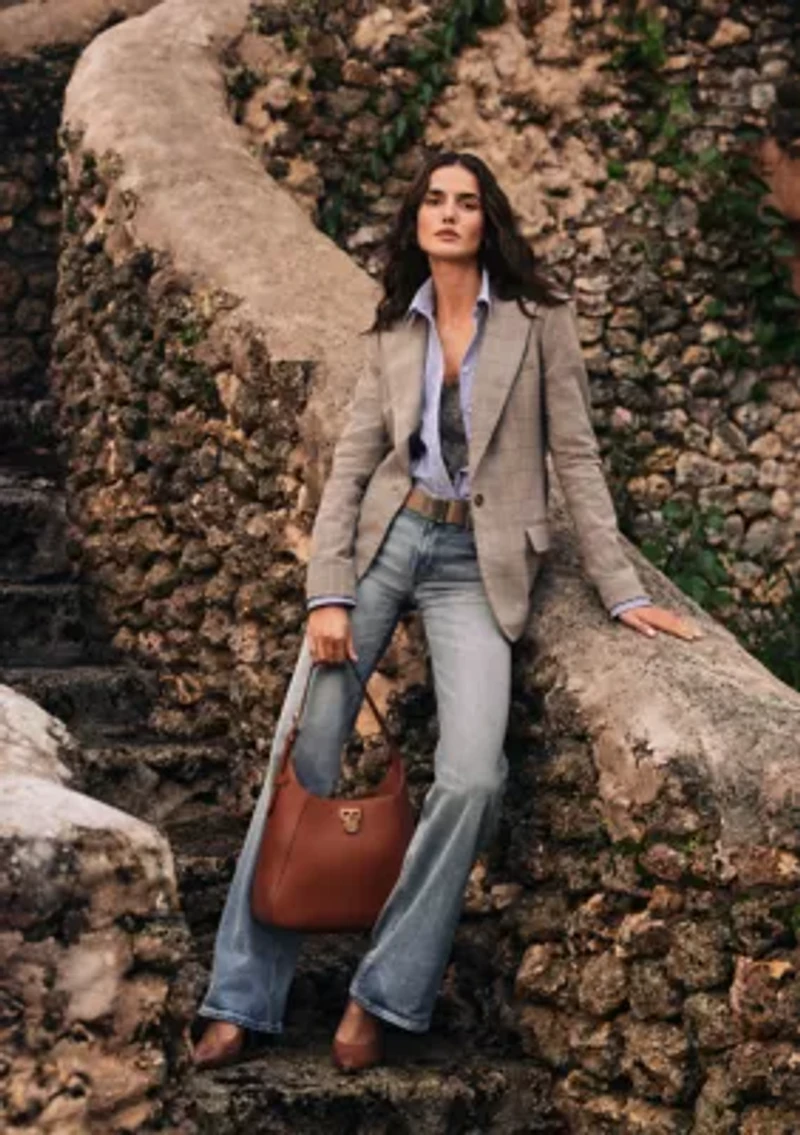 Relaxed Fit Striped Stretch Cotton Shirt