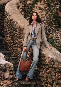 Relaxed Fit Striped Stretch Cotton Shirt