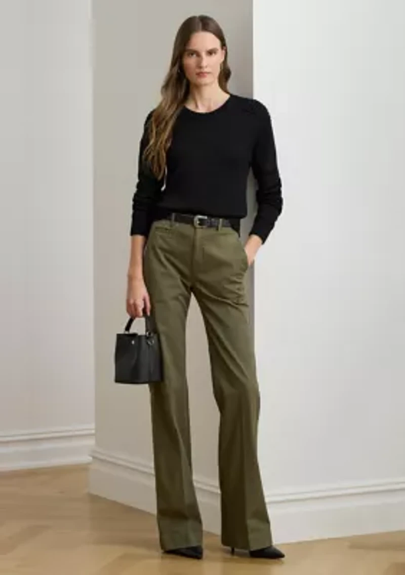 Women's Cotton-Blend Crewneck Sweater