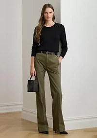 Women's Cotton-Blend Crewneck Sweater