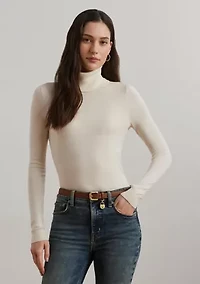 Women's Silk-Blend Turtleneck Sweater