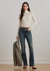 Women's Silk-Blend Turtleneck Sweater