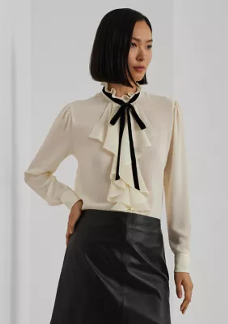 Women's Ruffle-Trim Georgette Blouse