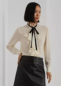 Women's Ruffle-Trim Georgette Blouse