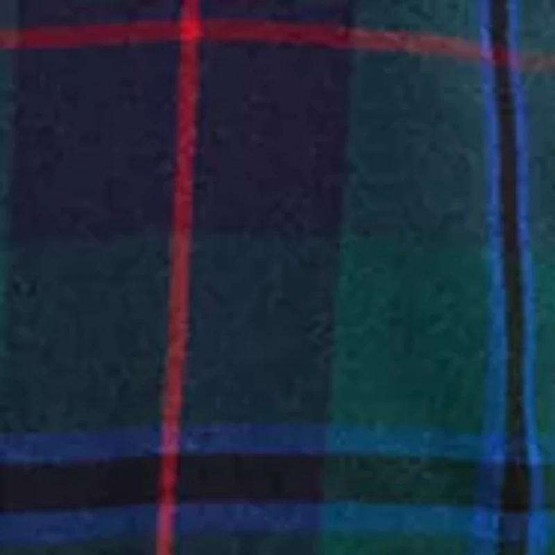 Relaxed Fit Black Watch Plaid Shirt