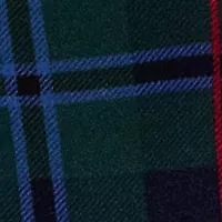 Plaid Stretch Cotton Long Sleeve T-Shirt