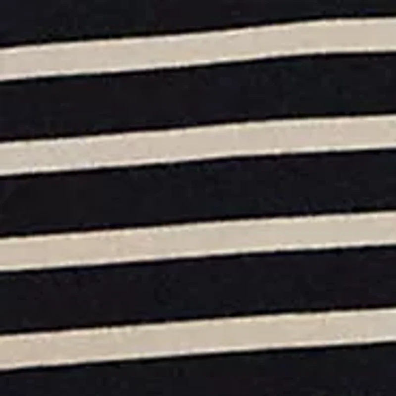 Striped Cotton Jersey Boat Neck Top