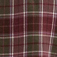 Women's Checked Plaid Belted Cotton Shirtdress
