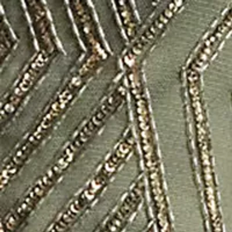 Beaded Mesh Sleeveless Blouse