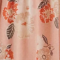 Floral Ruffle Trim Georgette Blouse