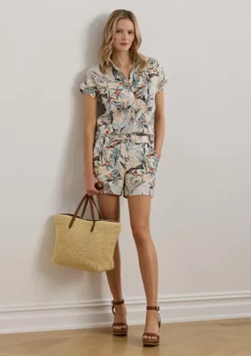 Relaxed Fit Print Short Sleeve Shirt
