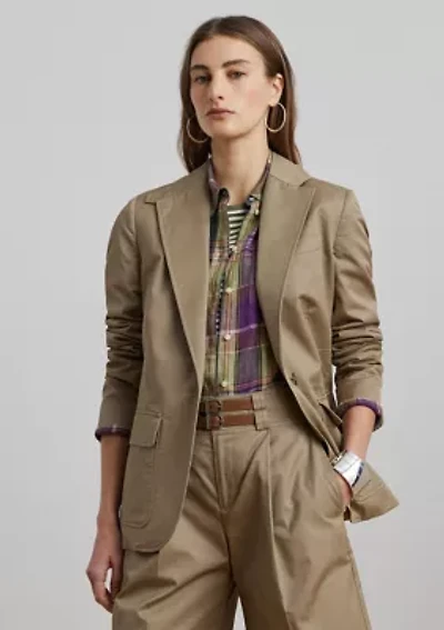 Women's Cotton Twill Blazer