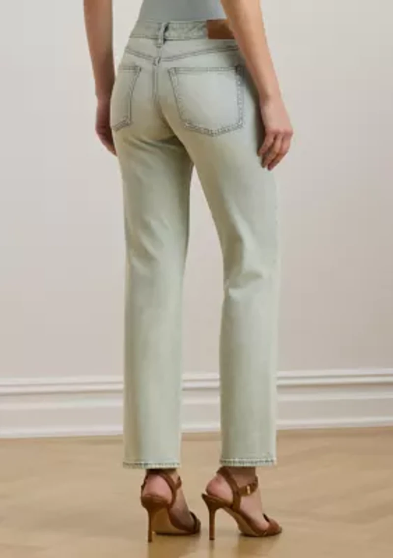 Women's Mid-Rise Straight Ankle Jeans