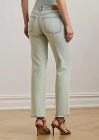 Women's Mid-Rise Straight Ankle Jeans