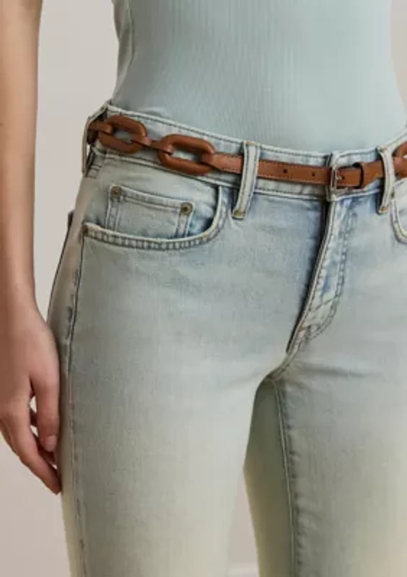 Women's Mid-Rise Straight Ankle Jeans