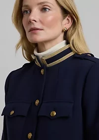 Women's Metallic-Trim Twill Jacket