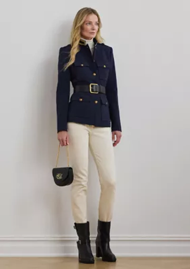 Women's Metallic-Trim Twill Jacket