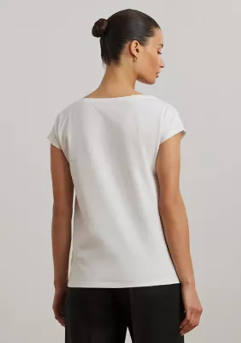 Embroidered Cotton Jersey T-Shirt