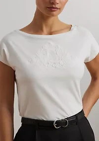 Embroidered Cotton Jersey T-Shirt