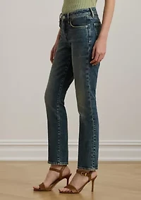 Women's Mid-Rise Straight Ankle Jeans