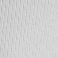 Rib Knit Cotton Blend Elbow Sleeve T-Shirt