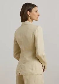 Women's Linen-Blend Twill Blazer