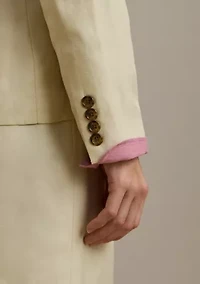 Women's Linen-Blend Twill Blazer