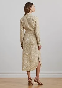 Floral Linen Shirtdress