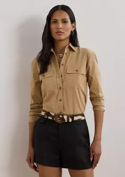 Relaxed Fit Featherweight Cotton Shirt