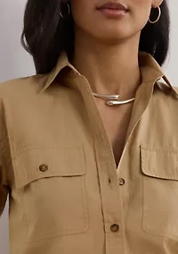 Relaxed Fit Featherweight Cotton Shirt