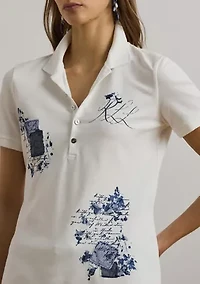 Patchwork Piqué Polo Shirt