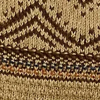 Women's Geo-Striped Cotton-Linen Sweater