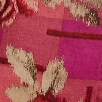 Women's Floral Checked Linen Shirtdress