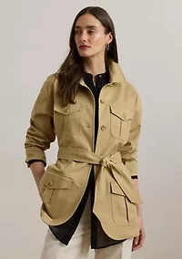 Women's Double Faced Stretch Cotton Field Jacket