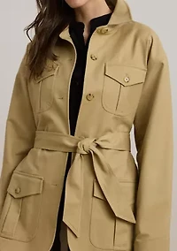 Women's Double Faced Stretch Cotton Field Jacket