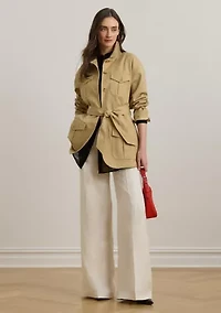 Women's Double Faced Stretch Cotton Field Jacket