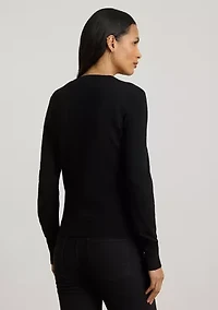 Women's Belting-Print Cotton-Blend Cardigan