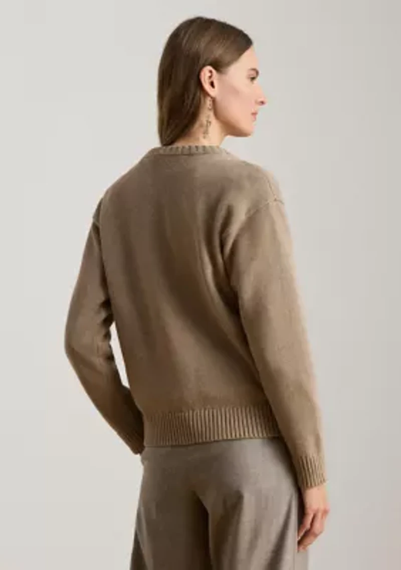 Women's Intarsia-Knit English Setter Sweater