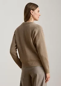 Women's Intarsia-Knit English Setter Sweater