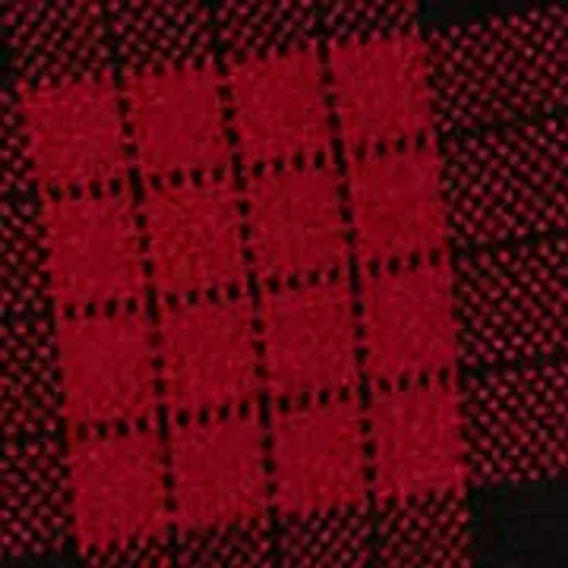 Women's Plaid Cotton-Blend Sweater