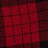 Women's Plaid Cotton-Blend Sweater