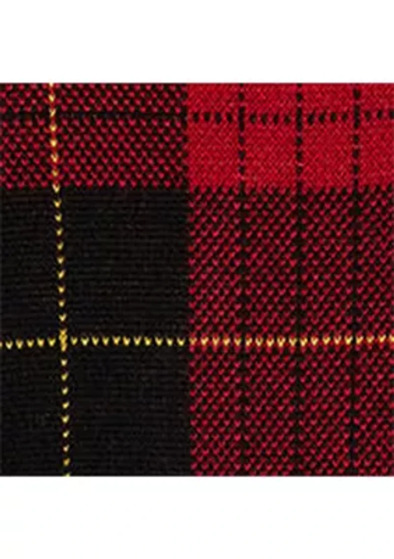 Women's Plaid Cotton-Blend Sweater