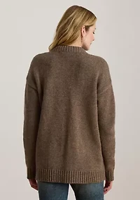 Women's Wool-Blend V-Neck Cardigan