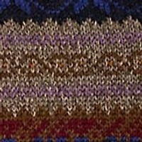 Women's Fair Isle Cotton-Linen V-Neck Sweater