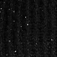 Women's Sequined Rib-Knit V-Neck Sweater