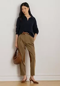 Women's Wool-Blend Polo Sweater