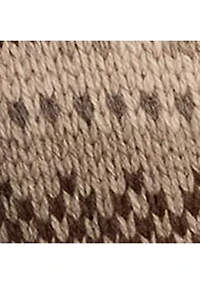 Women's Fair Isle Belted Wool-Blend Cardigan