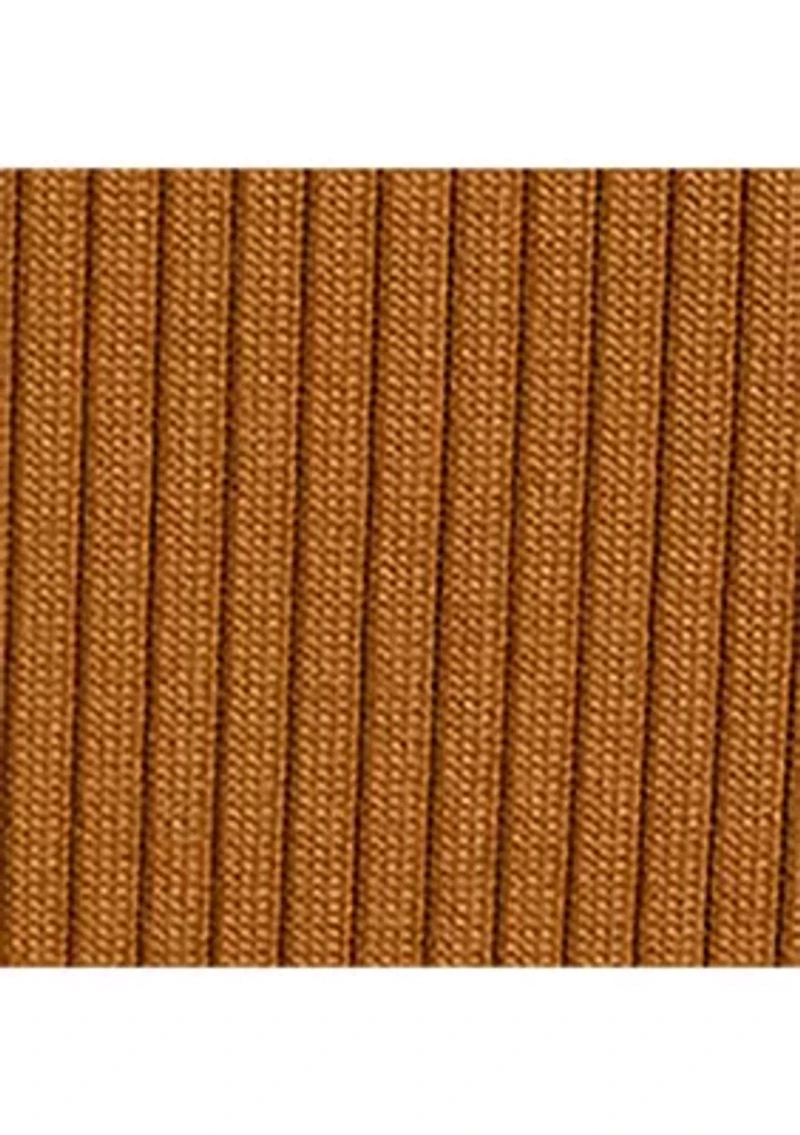 Rib-Knit Pencil Midi Skirt