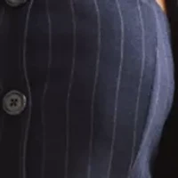 Pinstripe Wool-Blend Twill Bustier